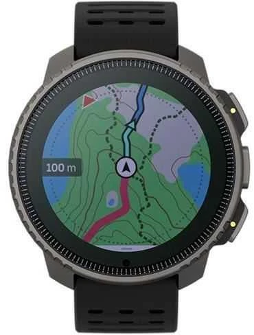 Išmanusis laikrodis Suunto Vertical Titanium Solar, Titano spalvos korpusas su juodos spalvos dirželiu
