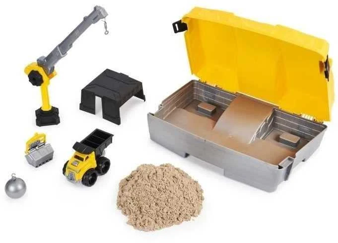 Spin Master Kinetic Sand Kinetinis smėlis – sulankstoma statybinė smėlio dėžė (6055877)