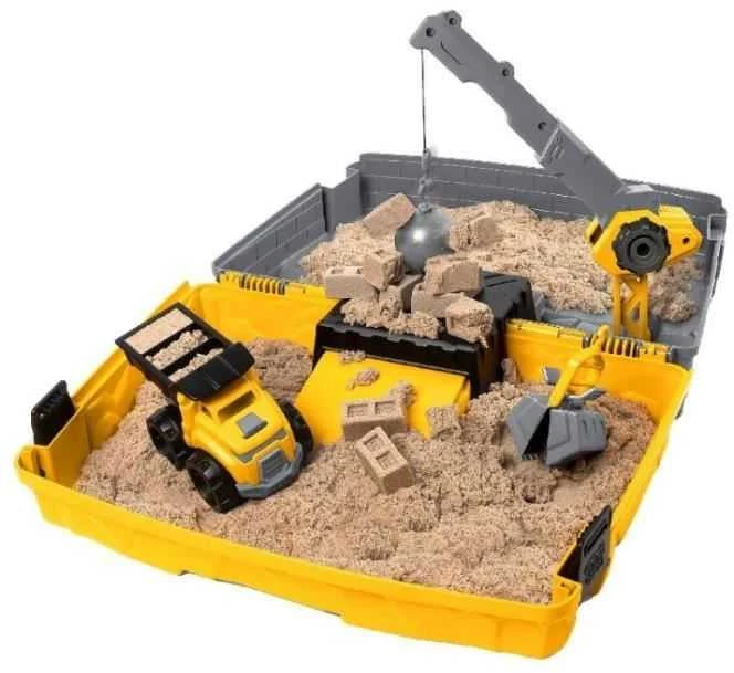 Spin Master Kinetic Sand Kinetinis smėlis – sulankstoma statybinė smėlio dėžė (6055877)
