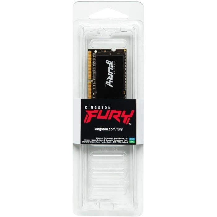 Nešiojamo kompiuterio atmintis Kingstonas | Fury Impact | 8 GB | DDR4 | 3200 MHz | Užrašų knygelė | Registracijos Nr. | ECC Nr