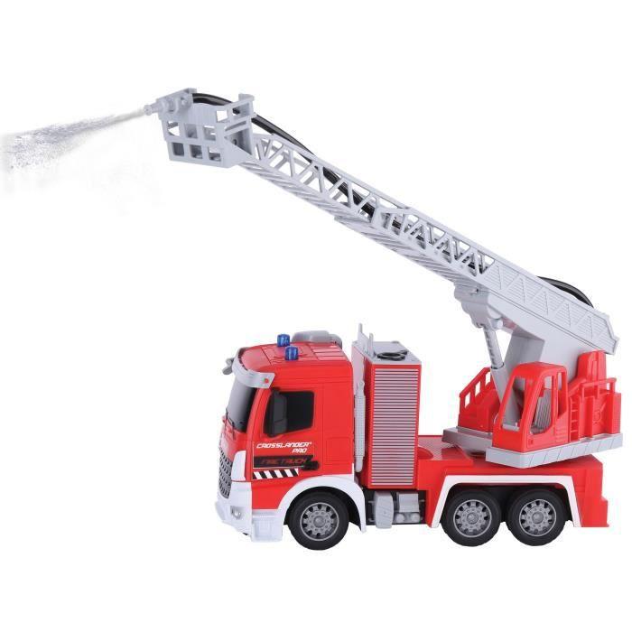 Camion De Pompier Télécommandé Lexibook Crosslander Pro - Échelle Rotative Et Lance à Eau - 1/24