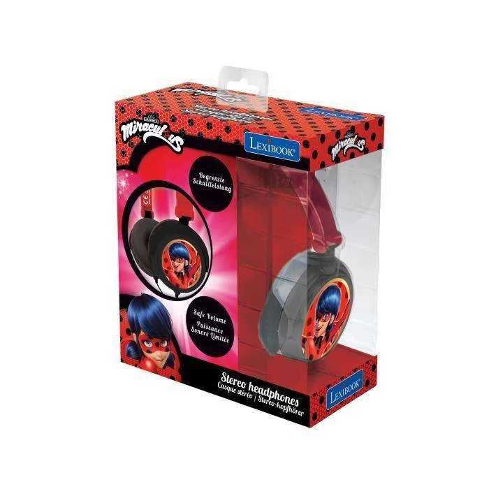 Lexibook Miraculous Ladybug "Stebuklingoji boružėlė" ausinės vaikams