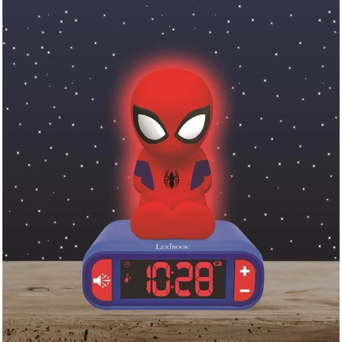 Lexibook Spiderman Žadintuvas 3D su Lampką