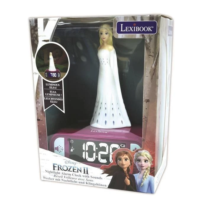 Lexibook Kraina lodu Elsa Žadintuvas 3D su Lampką