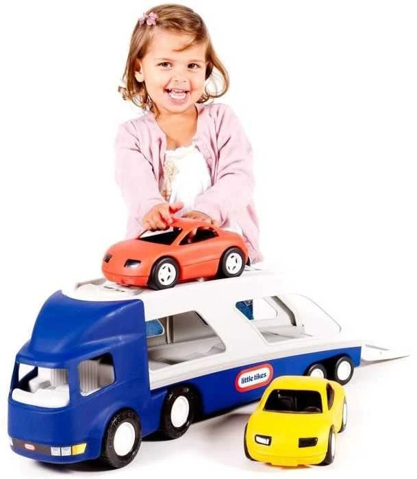 Little Tikes Didelis automobilinis sunkvežimis su priekaba + du automobiliai