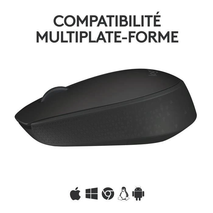 Belaidė pelė Logitech M171, Juoda