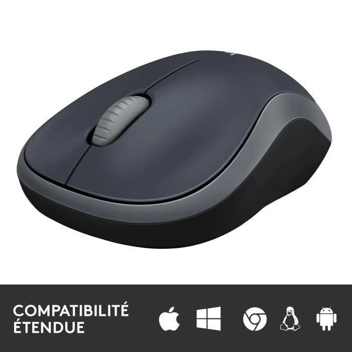 Bevielė pelė Logitech M185 pilka