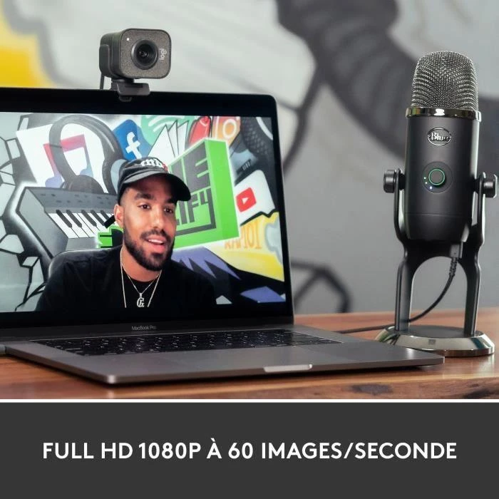 Internetinė kamera Logitech StreamCam FHD 1920 x 1080 pikseliai USB 3.2 Gen 1 (3.1 Gen 1) Juoda