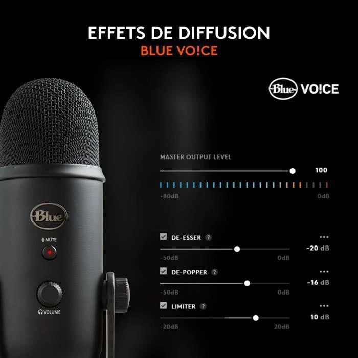 Blue Yeti Blackout Mikrofonas