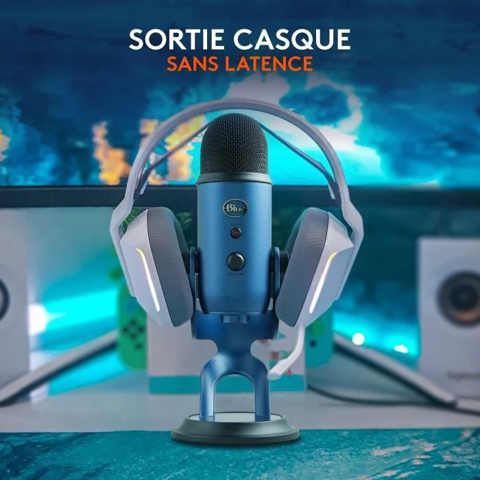 Blue Mėlyna Mikrofonas Mėlyna Yeti USB - Mėlyna spalva