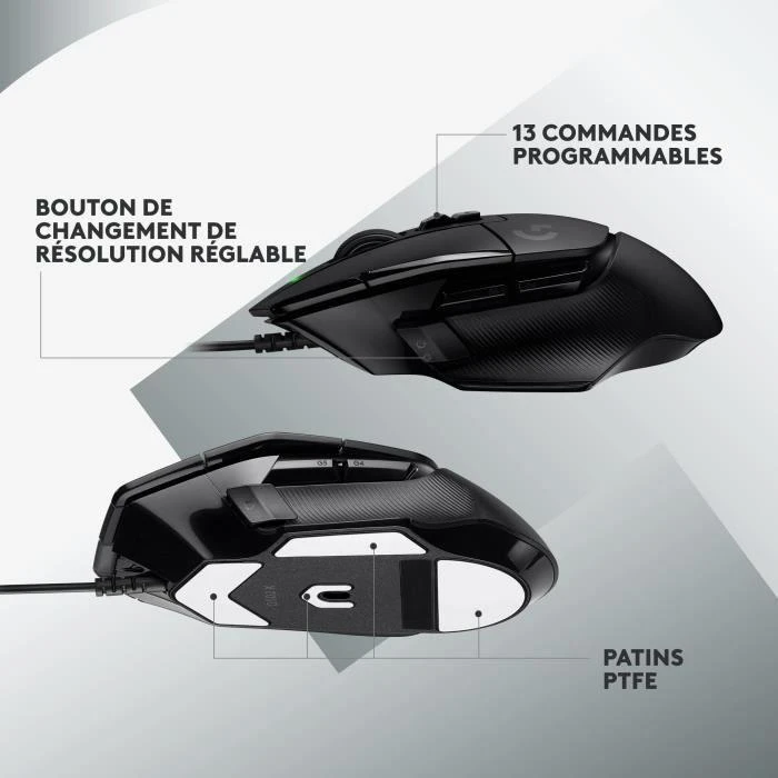 Logitech Pelė G502 X juodas juodas