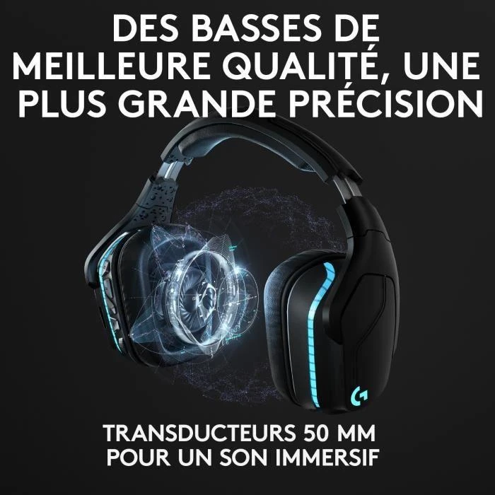 LOGITECH G935 Belaidės 7.1 Surround Sound LIGHTSYNC Ausinės Žaidimams - 2.4GHZ - EMEA