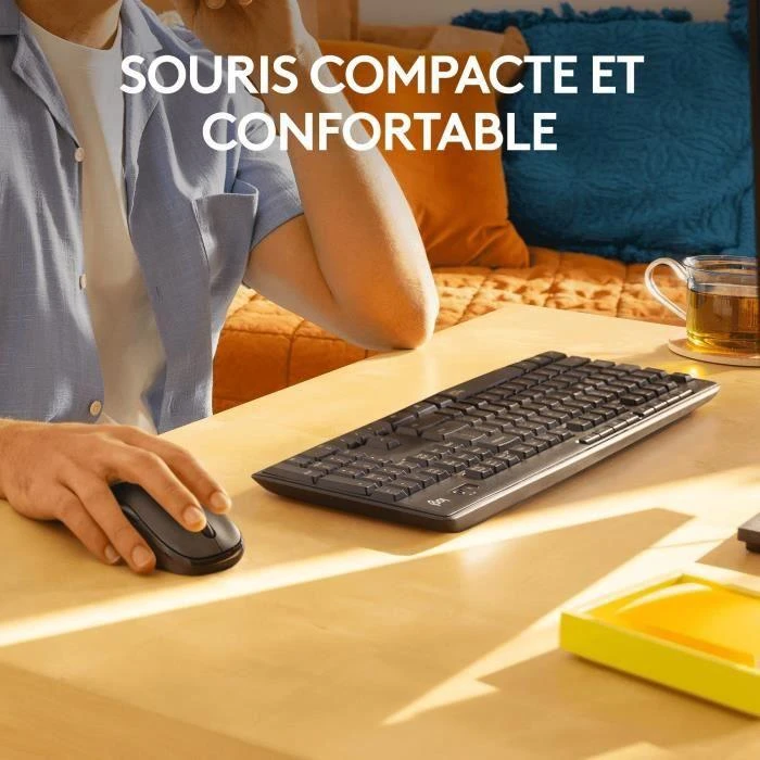 Klaviatūra ir pelė Kit Logitech MK295 Silent Belaidis rinkinys