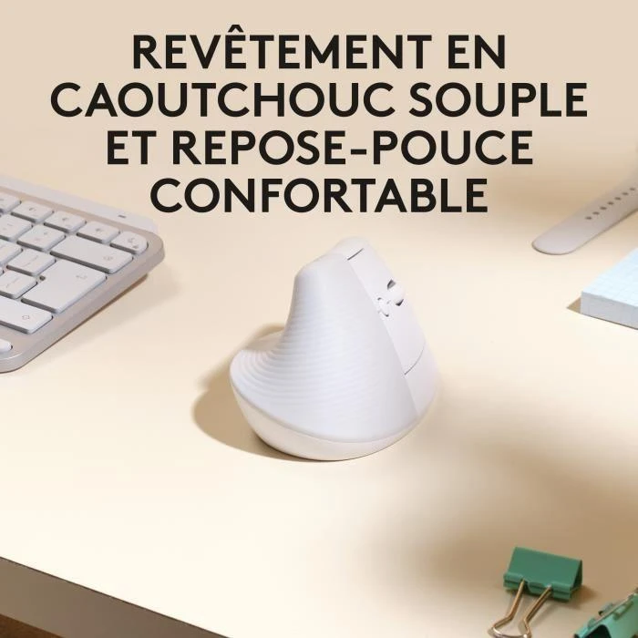 Kompiuterinė pelė Logitech Lift for Mac, Baltos spalvos