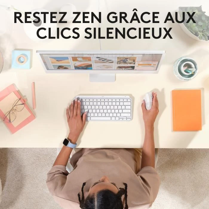 Kompiuterinė pelė Logitech Lift for Mac, Baltos spalvos