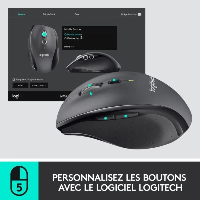 Belaidė pelė Logitech M705