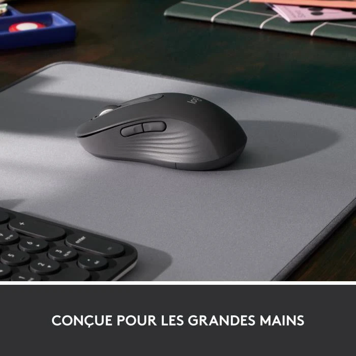 Tyli belaidė pelė Logitech M220, Juoda