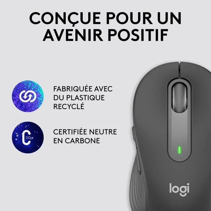 Tyli belaidė pelė Logitech M220, Juoda