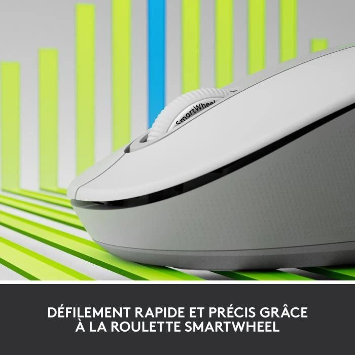 Belaidė pelė Logitech Signature M650 L Left, baltos spalvos