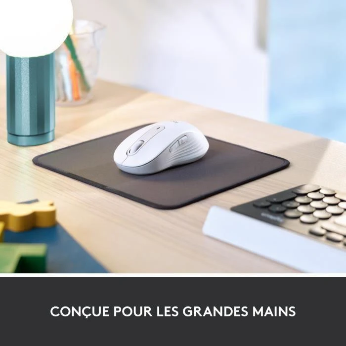 Belaidė pelė Logitech Signature M650 L, baltos spalvos