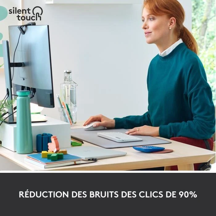 Belaidė pelė Logitech Signature M650 L, baltos spalvos