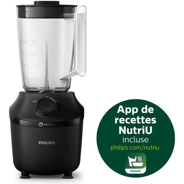 PHILIPS BLENDER.3000,Juodas,450W