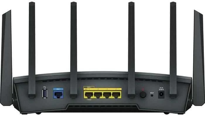 Synology RT6600ax Ultra-fast and Secure Belaidis maršrutizatorius for Homes | Synology | Ultra-fast and Secure Belaidis maršrutizatorius for Homes | RT6600ax | 802.11ax | 4800 Mbit/s | Ethernet LAN (RJ-45) jungtys 5 | Mesh Support No | MU-MiMO Yes | No mobile broadband | Antenna type External antena x 6 | 24 mėn.