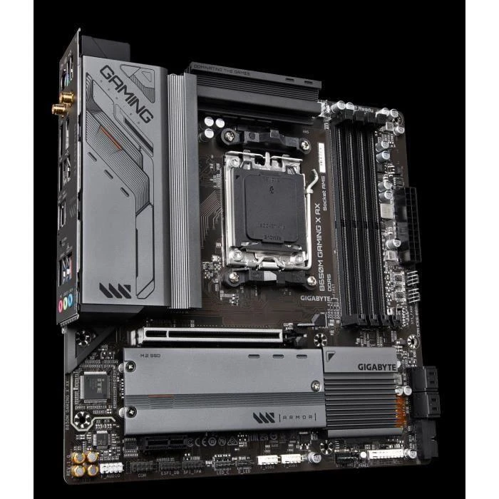 Pagrindinė plokštė GIGABYTE B650M GAMING X AX AM5 4xDDR5 4xSATA 2xM.2 1xHDMI 2xDP