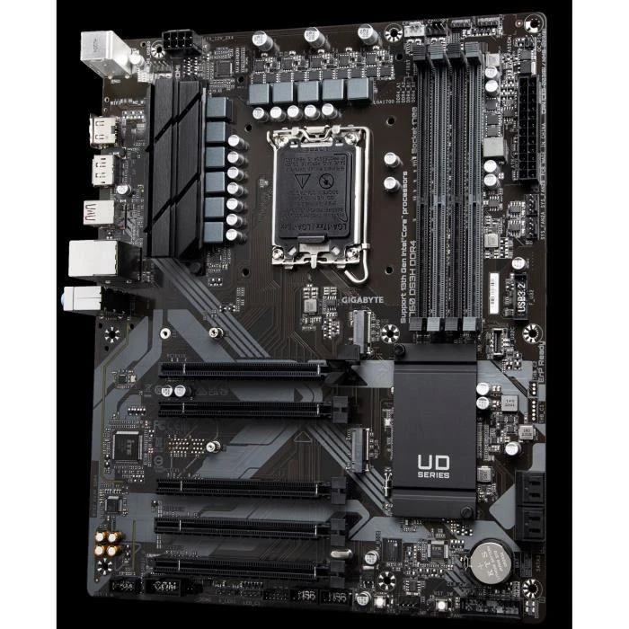 Pagrindinė plokštė Gigabyte Gigabaitas | B760 DS3H DDR4 1,0 M/B | Procesorių šeima Intel | Procesoriaus lizdas LGA1700 | DDR4 DIMM | Atminties lizdai 4 | Palaikomos standžiojo disko sąsajos SATA, M.2 | SATA jungčių skaičius 4 | Mikroschemų rinkinys Intel B760 Express | ATX