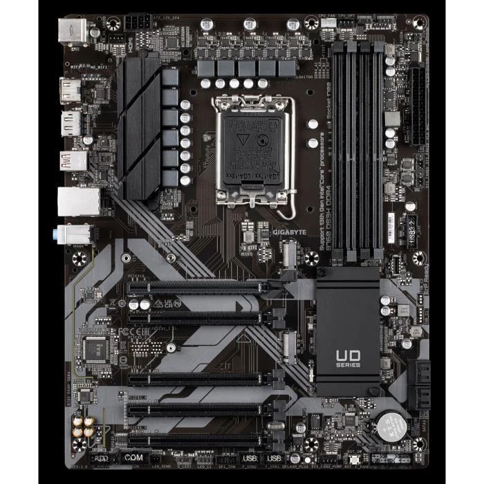 Pagrindinė plokštė Gigabyte Gigabaitas | B760 DS3H DDR4 1,0 M/B | Procesorių šeima Intel | Procesoriaus lizdas LGA1700 | DDR4 DIMM | Atminties lizdai 4 | Palaikomos standžiojo disko sąsajos SATA, M.2 | SATA jungčių skaičius 4 | Mikroschemų rinkinys Intel B760 Express | ATX