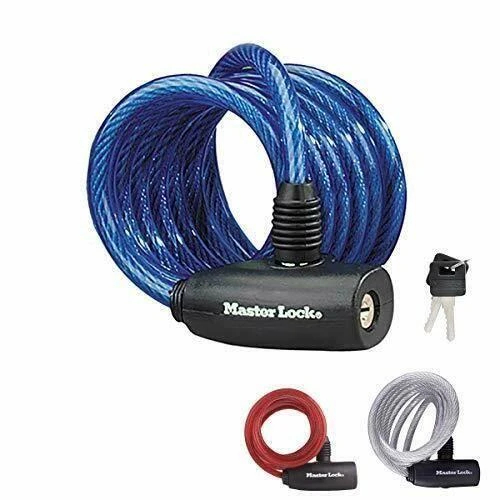 „Master Lock“ susukta kabelinė spyna su raktu 1,80 m 8127EURDPRO