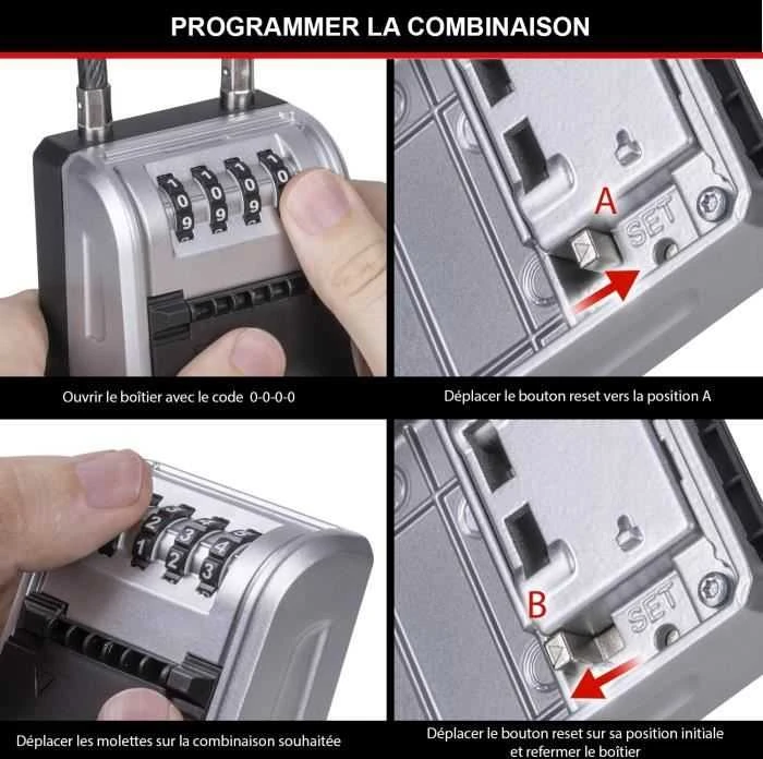 MSL MASTER LOCK 5480EURD raktų spintelė / lentyna Plienas Juoda, Pilka