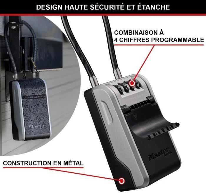 MSL MASTER LOCK 5480EURD raktų spintelė / lentyna Plienas Juoda, Pilka