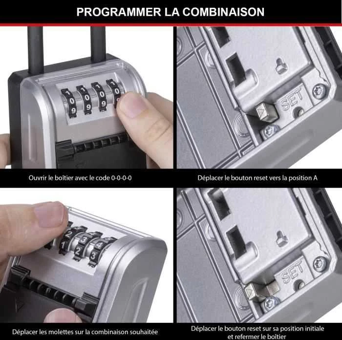 Master Lock Pagrindinė užrakto raktų dėžutė su nuimamu laikikliu 5482EURD