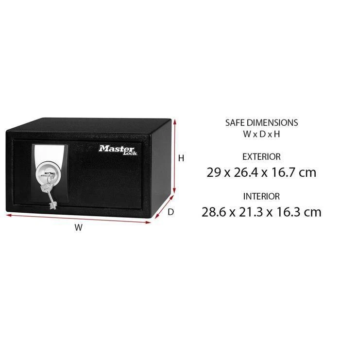 Master Lock Mažas seifas, rakinamas raktu X031ML