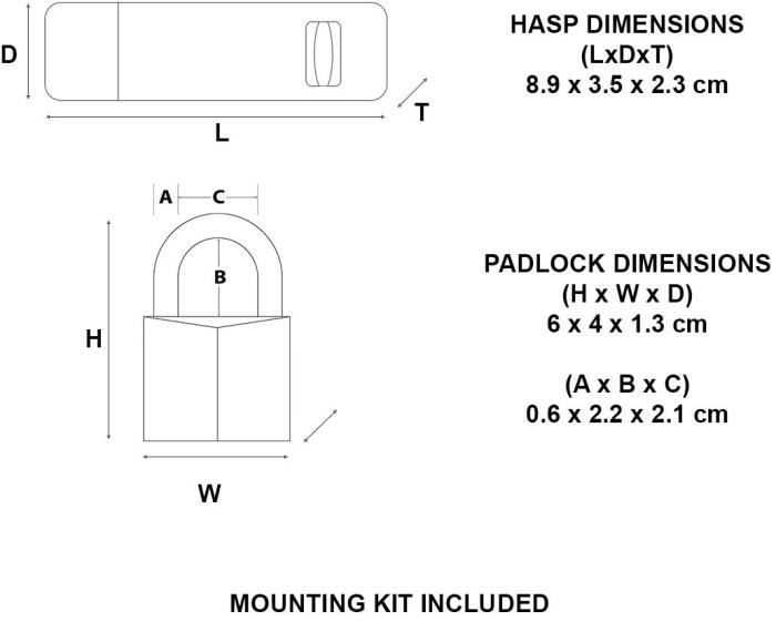 Master Lock MASTERLOCK Pack moraillon + chains