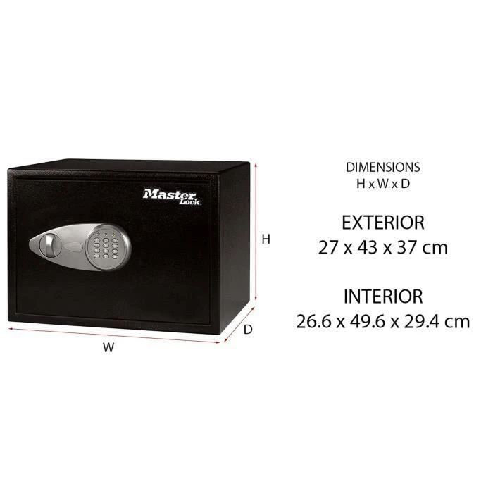 Master Lock Didelis seifas su el. kodine spyna X125ML