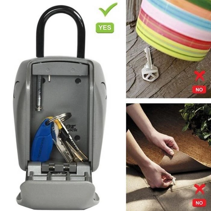 MASTER LOCK tvirtas raktų dėklas su kombinuota spyna ir kilpa 5414EURD