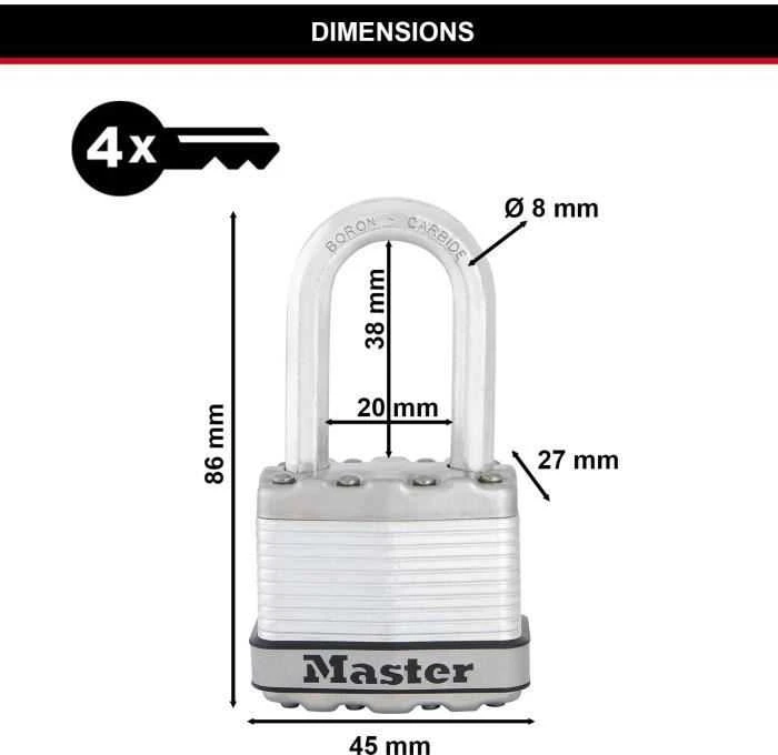 Master Lock laminuota pakabinama spyna M1EURDLFCC