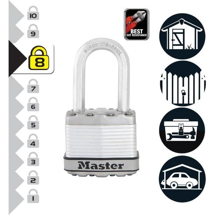 Master Lock laminuota pakabinama spyna M1EURDLFCC