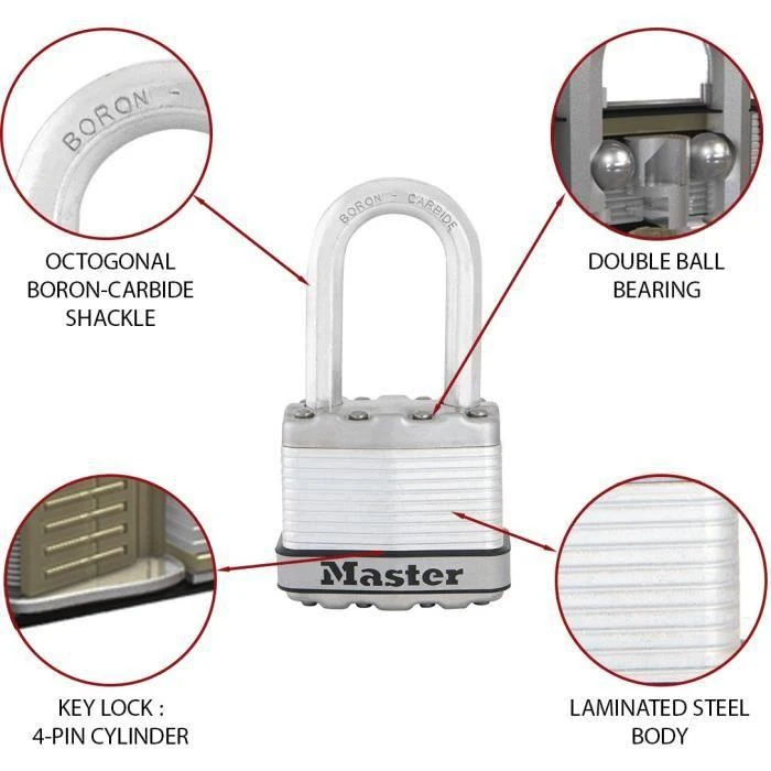 Master Lock laminuota pakabinama spyna M1EURDLFCC
