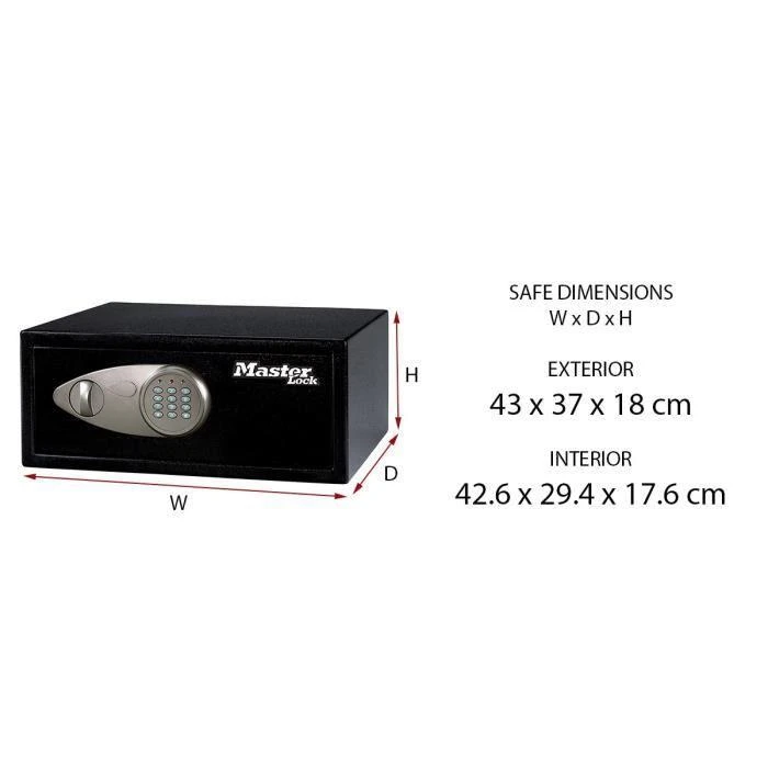Master Lock Didelis seifas su el. kodine spyna X075ML