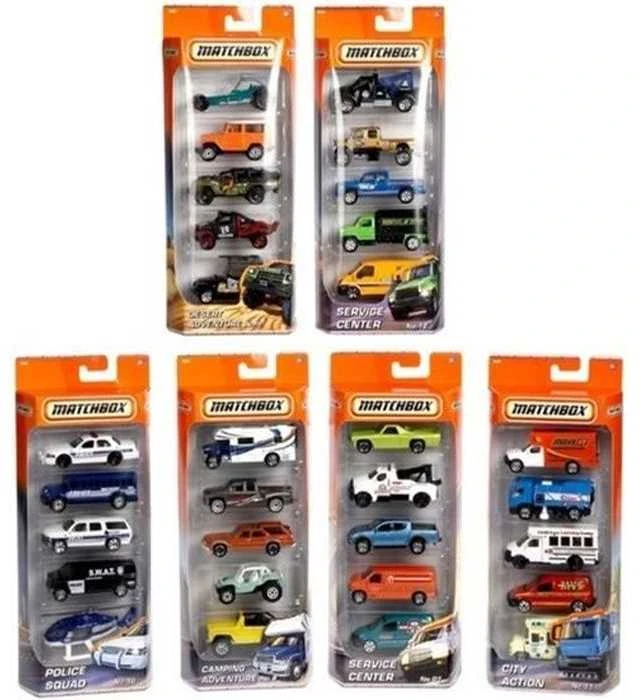Mattel Penkių Matchbox automodelių rinkinys