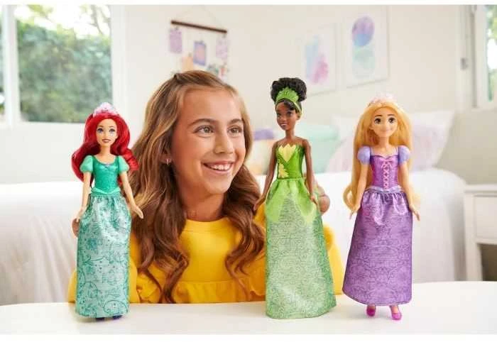 Mattel Disney Princess 3 lėlių rinkinys: Ariel + Tiana + Rapunzel ZA6036