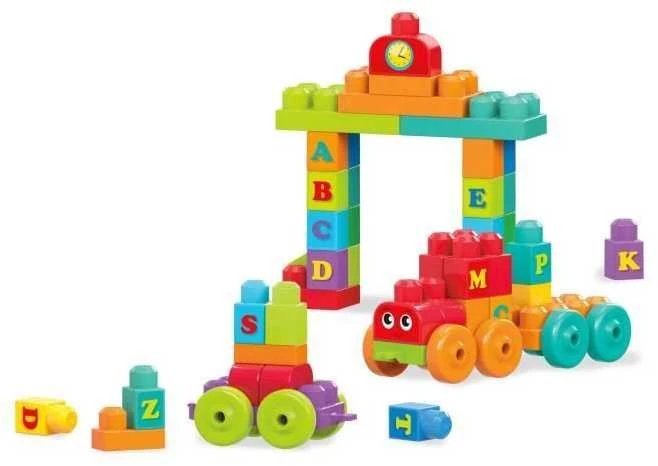 Rinkinys MEGA BLOKS ,,Grojantis traukinys" (50 det.)