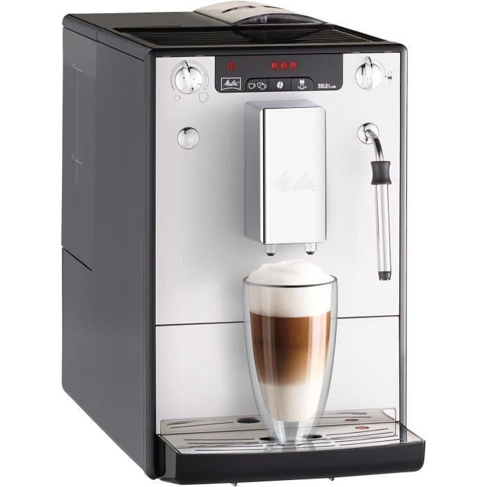 Kavos aparatas Melitta E953-102 Solo&Milk sidabro