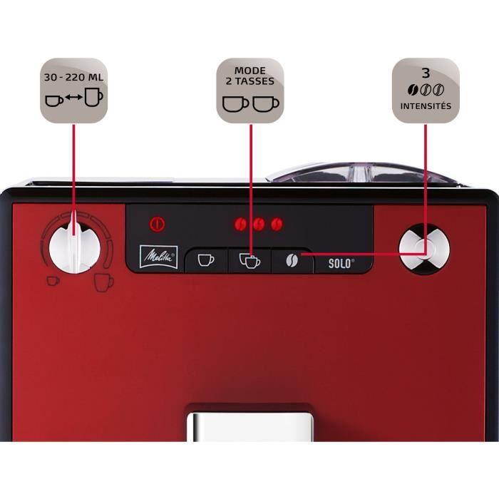 Kavos aparatas Melitta E950-104 Solo raudona espresso