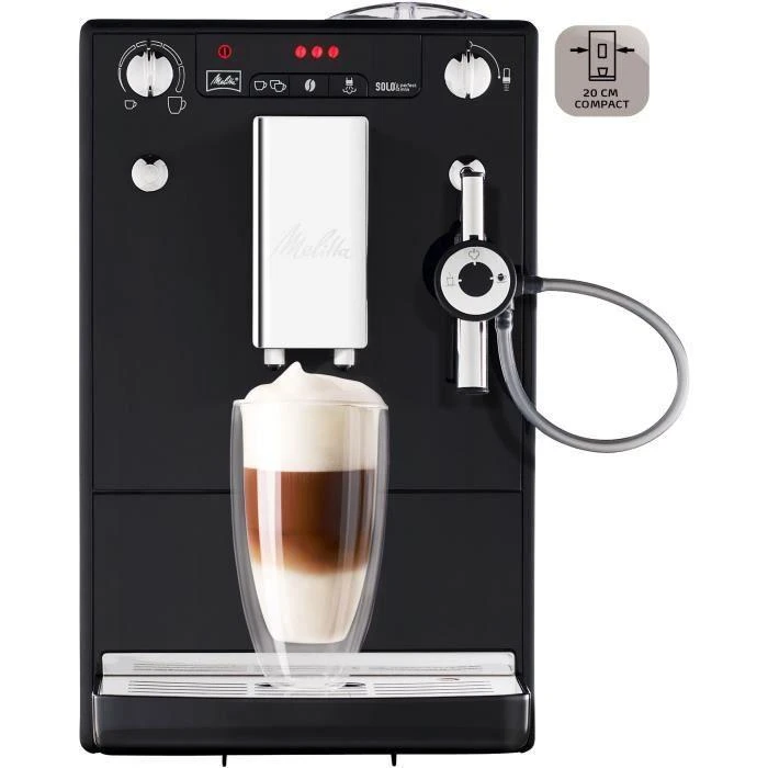 Kavos aparatas Melitta E957-101 Slėgis 15 bar, Su pieno plakikliu, Automatinis, 1400 W, Juodas