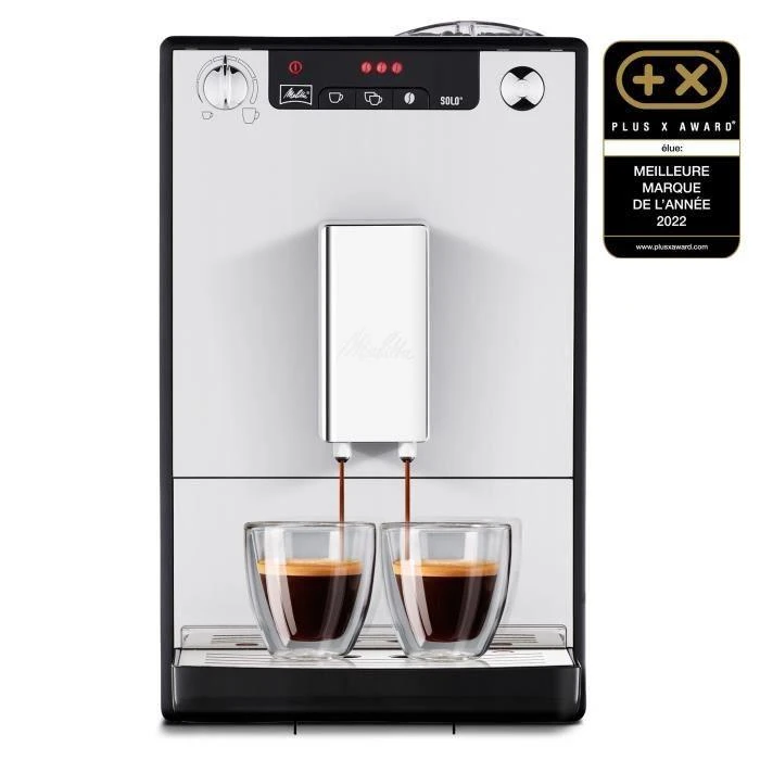 Melitta E950-103 Caffeo Solo Pilnai automatinis kavos aparatas, Sidabrinis
