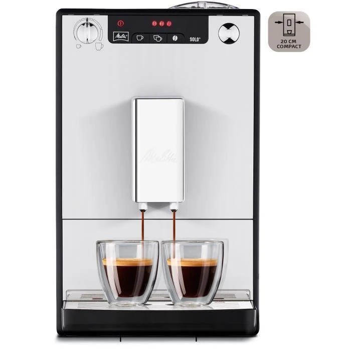 Melitta E950-103 Caffeo Solo Pilnai automatinis kavos aparatas, Sidabrinis